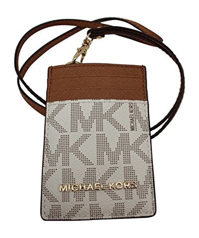 michael kors id card lanyard|mk badge holder.